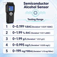 Alcootest numérique professionnel avec capteur semi-conducteur, testeur d'alcool à chauffe rapide, moniteur d'alcool pour utilisation en voiture