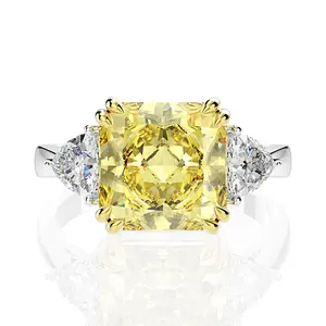 Fancy Jewelry White Yellow USA Cubic Zirconia Wedding Loose Gemstones Rings for Wedding