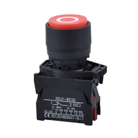 Interrupteur à bouton poussoir en plastique certifié CE RoHS, sécurité IP64, boutons poussoirs 8 mm, bouton poussoir IP67 pour le marché international standard
