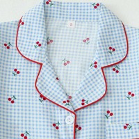 Nouvel ensemble de pyjama 2 pièces en terylène pour femme, col rabattu, manches courtes, short et cardigan, style européen, pour le commerce transfrontalier