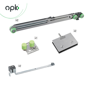 OPK Jewelry Cửa Kính Đồ Nội Thất Hàng Đầu Treo Mềm Đóng Van Điều Tiết Chuyển Động Chậm Trượt Con Lăn - Product Image 4