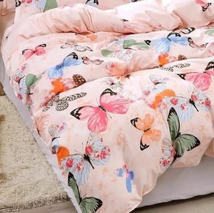 Ensemble de literie en polyester personnalisé avec imprimé <span class=keywords><strong>papillon</strong></span>, ensemble de housse de <span class=keywords><strong>couette</strong></span> trois pièces, fabricants en gros - Product Image 4