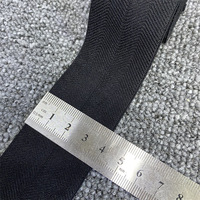 Bande élastique tissée unie noire et blanche 40 mm en nylon/polyester/spandex/coton pour sous-vêtements, ceintures et textiles de maison