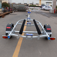 Remorque de bateau superposé en bois de 4.45m