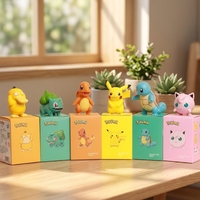 Vente en gros de figurines Pokémon Pikachu Psyduck 100% originales, mignonnes, décoratives pour tableau de bord de voiture, décoration de bureau, objet de collection, jouet cadeau