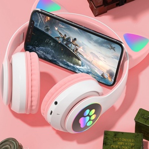 หูฟัง2023ไร้สายหูฟังสำหรับเล่นเกมหูฟังแบบหูแมวน่ารักหูฟังไร้สายหูฟังสำหรับเด็กผู้หญิงและ - Product Image 6