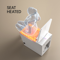 Cuvettes de toilette intelligentes montées au sol pour hôtels modernes Ensemble de toilettes électroniques en céramique automatique et intelligente pour salle de bains