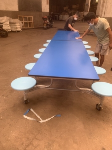 Tavolo Pieghevole Mobile per Mensa con 8/12/16 Posti, <span class=keywords><strong>Arredo</strong></span> Scolastico Direttamente dalla Fabbrica, Tavolo per <span class=keywords><strong>Pranzo</strong></span> per Studenti e Lavoratori - Product Image 4