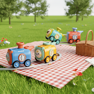 Giocattolo Auto per Bambini di Alta Qualità, 4 Pezzi Auto <span class=keywords><strong>Animali</strong></span> a Frizione, Gioco Interattivo con Cambio Faccia e Fischio - Product Image 1