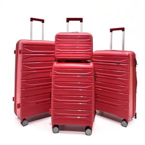 Kết hợp khóa phổ bánh xe vỏ cứng vali đặt 4 mảnh PP hành lý với nhiều màu sắc tùy chỉnh và không thấm nước - Product Image 6