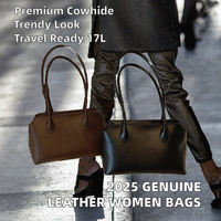 Sac fourre-tout rétro haut de gamme minimaliste pour femme, nouvelle collection printemps, en cuir PU de luxe, fermeture éclair, grande capacité 17L, poignée unique