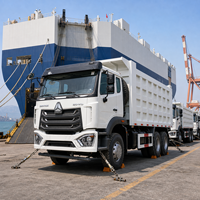 Б/У самосвал HOWO 6x4 с левым рулем, дизельный, тяжелый, с механической коробкой передач, 371 л.с., Евро-2, с задней камерой, сенсорным экраном, для горнодобывающей промышленности