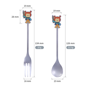 Tùy Chỉnh Hàn Quốc Nhật Bản Phong Cách Cá Nhân Thép Không Gỉ Ngã Ba Và Muỗng Cho Khuyến Mại Bộ Quà Tặng - Product Image 2