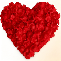 Kelopak Mawar Sutra Grosir yang Dapat Disesuaikan, Kelopak Bunga Buatan untuk Dekorasi Romantis Hari Valentine & Pesta Pernikahan