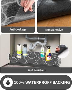 Doublure d'étagère de tiroir antidérapante support étanche <span class=keywords><strong>sous</strong></span> l'évier tapis absorbant <span class=keywords><strong>feutre</strong></span> <span class=keywords><strong>sous</strong></span> l'évier tapis pour cuisine salle de bain armoire - Product Image 2
