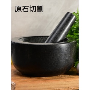 Stone Garlic Mortar And Pestle Manual Grinder For Herb Spice Crushing Durable Kitchen Tool - Product Image 5