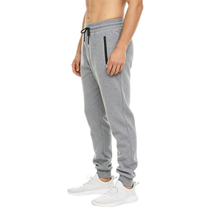 <span class=keywords><strong>Pantalon</strong></span> de <span class=keywords><strong>jogging</strong></span> en molleton pour homme avec logo personnalisé, coupe ajustée, pour le sport et les activités de plein air, en polyester et coton - Product Image 2
