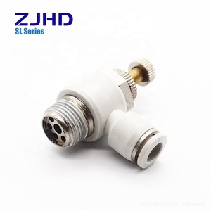 Zjhd Một Cách Kiểm Tra Van 4 6 8 10 12 14 16Mm M5 1/8 1/4 3/8 1/2 Inch Sl Kết Nối Phù Hợp Với Tốc Độ Điều Chỉnh Van Ga - Product Image 4