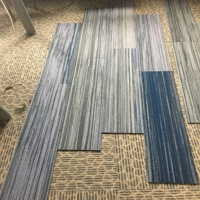 Hôtel de luxe PP commercial commercial tapis chemins bureau PVC sol carré jacquard résidentiel moquette carreaux