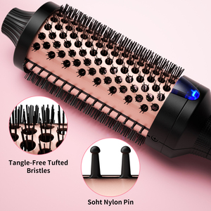 Brosse lissante magique personnalisée de qualité supérieure avec écran LED, plaques en céramique titane électriques pour cheveux raides, usage domestique et hôtelier - Product Image 5