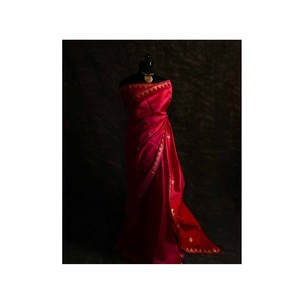 ชุดแต่งกายปากีสถานสำหรับงานแต่งงานผ้าส่าหรีผ้าไหมแท้ผ้าเนื้อนุ่มใส่สบาย - Product Image 1