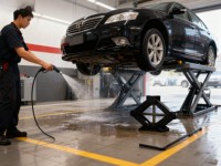 Outil professionnel de cric à ciseaux avec une poignée robuste en acier au carbone pour cric de voiture mécanique