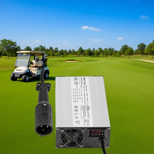 Chargeur électrique pour chariot de golf Power Wise 48V 15A, coque en aluminium LED, prise ronde à 3 broches pour Ez Go Yamaha - Product Image 2