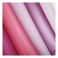 Cuir synthétique en fibre de carbone de 1,0 mm d'épaisseur pour sacs, portefeuilles, ceintures, boutiques automobiles, matériau en simili cuir