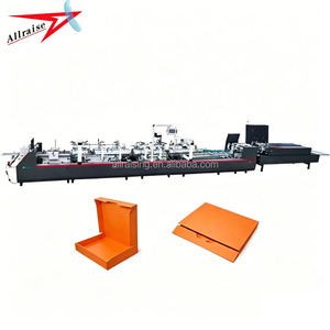 Plegadora y Encoladora Automática Multifunción para <span class=keywords><strong>Cajas</strong></span> de Cartón de 4/6 Esquinas con Sistema de Plegado Previo, Fondo de Bloqueo y Corrección de Alineación - Product Image 1