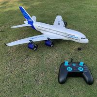 Avión de Juguete a Control Remoto 2.4G RTF, Simulación de Boeing 747, Airbus A380, Planeador de Espuma de Ala Fija, Modelo de Avión RC