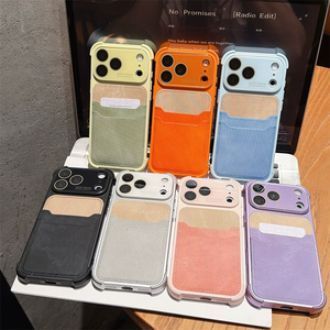 เคสหนังลายเดนิมคาวบอยแบบมีช่องใส่บัตรขนาดใหญ่ สำหรับ iPhone 18 Pro Max 17 16 Pro สีสันสดใส พร้อมช่องใส่บัตรและกระเป๋า - Product Image 1