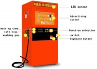 Machine à laver de voiture en libre-service 24h Paiement par carte de monnaie Machine à laver opération manuelle nettoyage pratique Station de lavage de voiture automatique