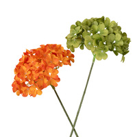 72 pièces de fleurs artificielles en soie d'hortensia à branche unique pour mariages, banquets d'hôtel, décors de salle de séjour et arrangements de table