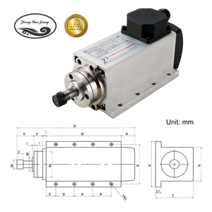 Zhong Hua Jiang เครื่อง CNC 110V/220V สายพานสี่เหลี่ยมระบายความร้อนด้วยอากาศ ER11 1.5KW 24000rpm - Product Image 2