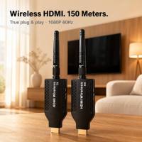Extensor HDMI Inalámbrico Plug and Play de 150M, 1080P, Sin Controlador, Kit TX RX, Alimentado por USB, para Sala de Conferencias, Aula, Cine en Casa