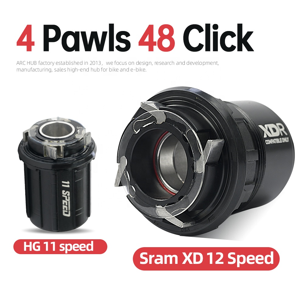 MT-046F/R ARC XDR Thru Axle Road Bike Hub - 12*100 12*142