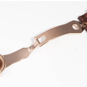 Montre de luxe personnalisée haut de gamme en or rose, verre saphir, cadran blanc, fonction calendrier, montre de business - Product Image 6