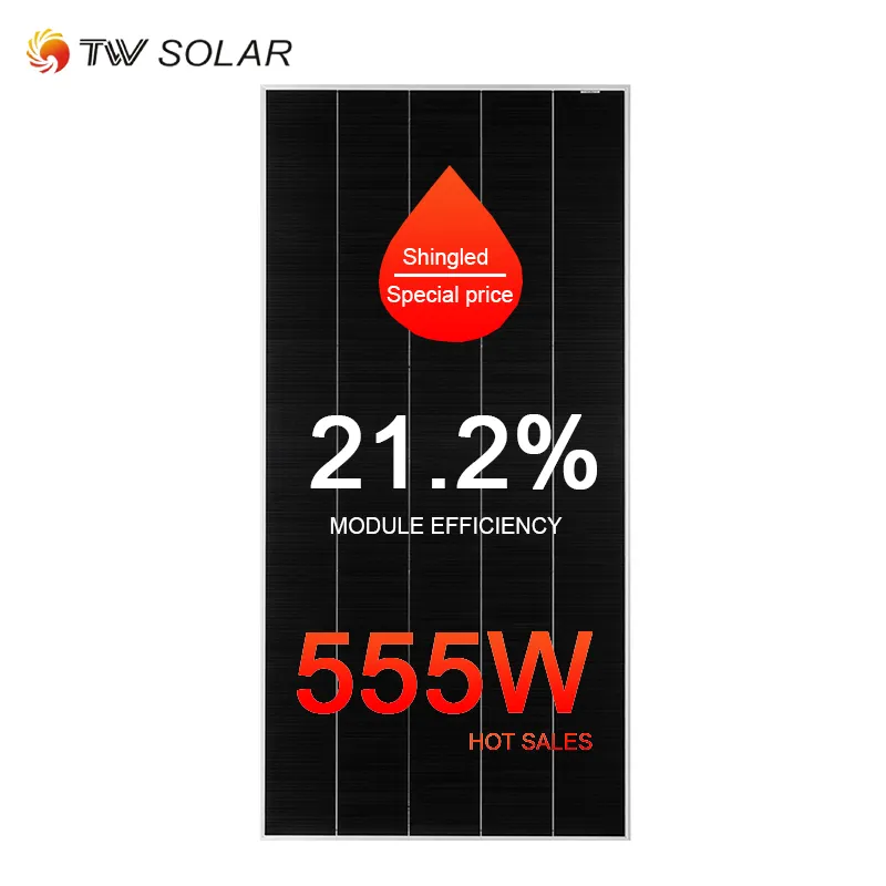 Cina Tongwei pannello solare fotovoltaico 555w Mono Perc scandole pannelli solari Super economici 550 Watt
