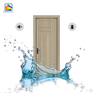 Fabrikpreis Moderne Innenraum-Temperaturbeständige Wasserdichte WPC-Montagetüren für Häuser und Räume - Product Image 1