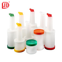 Bouteille d'entraînement en plastique pour barman, accessoires de bar, vente en gros d'usine
