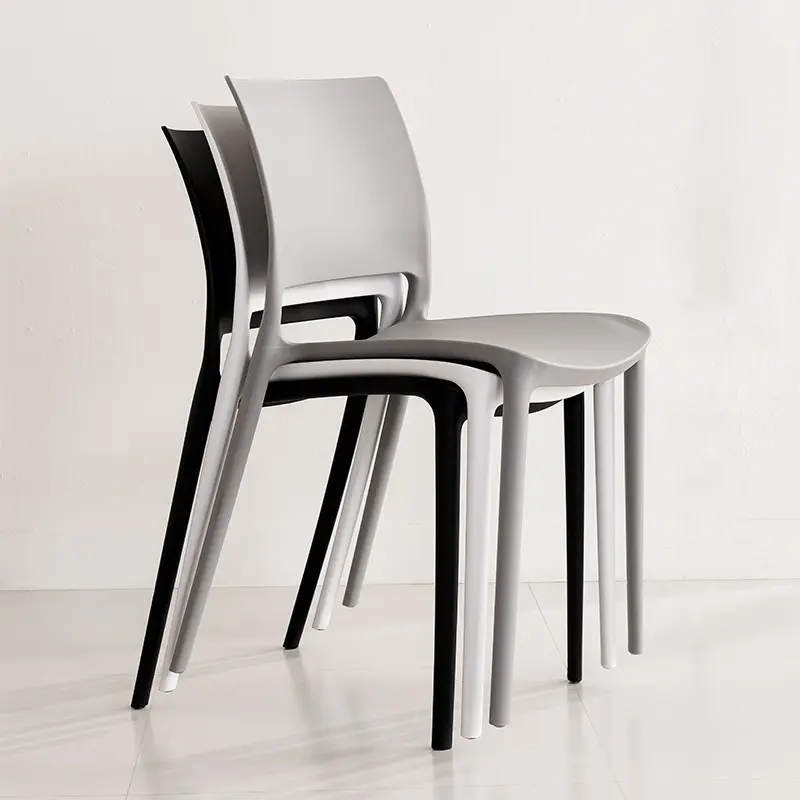 High quality modern home furniture wholesale cheap price all plastic pp dining chair modern dinner chairs leisure plastic chair