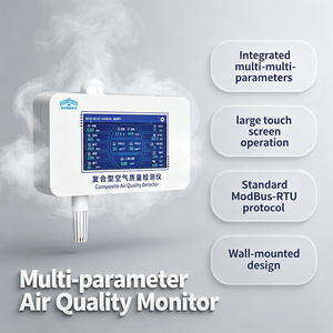 Monitor de Calidad del Aire Interior con Pantalla Táctil RS485, Capaz de Medir PM2.5/PM10/Temperatura y Humedad/CO2/TVOC/O3/<span class=keywords><strong>CO</strong></span>/NH3 - Product Image 3