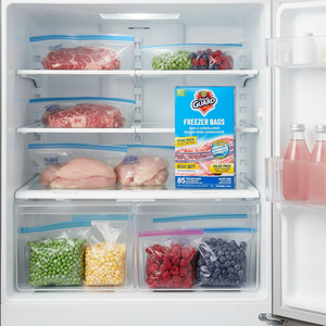 Sacchetti per Congelatore e Frigorifero Resistenti da 85 Pezzi, Formato Quarto, con Linguette Richiudibili Facili da Aprire - Product Image 3