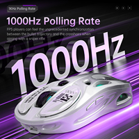 M235 PRO Mouse game nirkabel desain tersembunyi, Mouse pemrograman makro warna-warni RGB