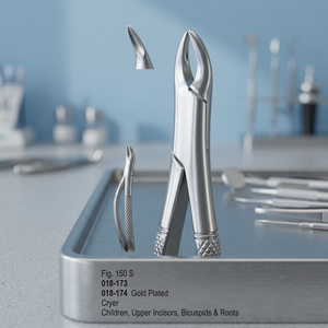 Forceps d'extraction dentaire Vitra Fig 150 S |   Cryer Children, Incisives supérieures, Bicuspides et racines |   Acier inoxydable |   Certifié CE - Product Image 2