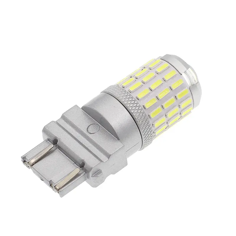 No Hyper Flash 4014 57SMD luces de freno traseras LED para coche Canbus T25 3157 3157 T20 7440 7443 W21W W21/5W DRL lámpara de señal de giro