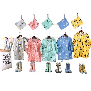 Lightweight Rain Poncho Waterproof Outwear Rainwear Toddler Kids Raincoat