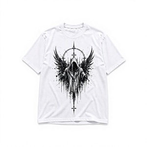 T-shirt graphique premium pour homme, imprimé sur mesure, coupe oversize, streetwear, col rond en coton, t-shirt décontracté - Product Image 1