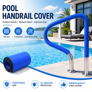 Housse <span class=keywords><strong>de</strong></span> main courante <span class=keywords><strong>de</strong></span> <span class=keywords><strong>piscine</strong></span> en néoprène personnalisée avec surface antidérapante à points en silicone, housse <span class=keywords><strong>de</strong></span> rail d'échelle <span class=keywords><strong>de</strong></span> <span class=keywords><strong>piscine</strong></span> OEM - Product Image 1