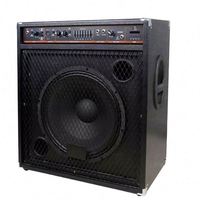 Amplificateur de basse avec haut-parleur actif de 15 pouces, sortie 250W, boîtier en bois pour guitare et instruments de musique